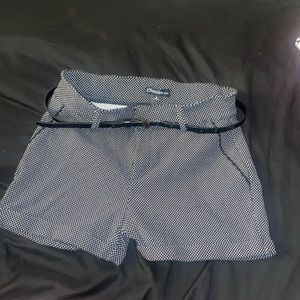 Black and white pika dot shorts